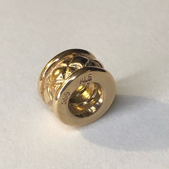 Pandora Solid 14k Criss Cross Charm G585 Ale - Picture 1 of 6